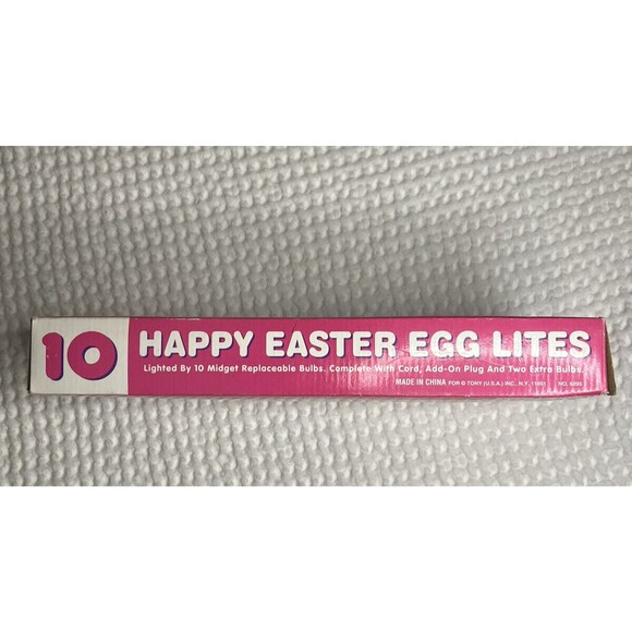 Easter Eggs Vintage Happy String Lights Indoor Outdoor Chick Duck Designs S - Picture 3 of 4